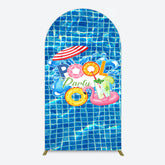 Lofaris Summer Splashing Swimming Pool Party Arch Backdrop